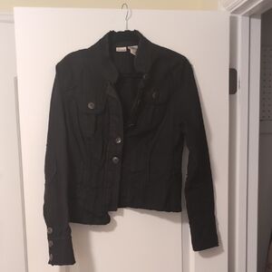 Juniors Black Denim Jacket